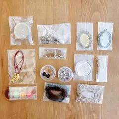 レジンパーツ アクセサリーパーツ　ハンドメイド素材セット まとめ売り