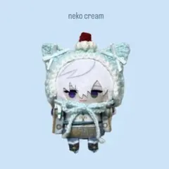 〈ネコ ヘッドドレス ミント〉にじぱぺっと ぬい服 10cm