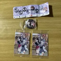 にじさんじ　くら寿司コラボ　SMC組カード2枚　夜見れな　缶バッジ　1個