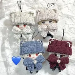 青【にじぱぺっと】ぬい服 ぬい帽子 猫耳