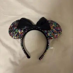 ミニーマウス風カチューシャ（スパンコール）