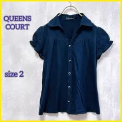 【QUEENS COURT】 (2) 半袖シャツ レース カットソーのサムネイル