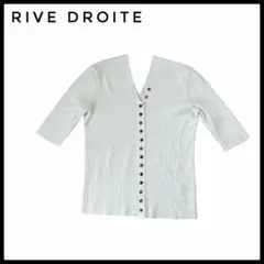 RIVE DROITE リヴドロワ カーディガン レディース 5分袖 白 Fのサムネイル