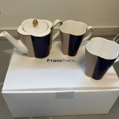 Francfranc ティーポットとマグカップセット