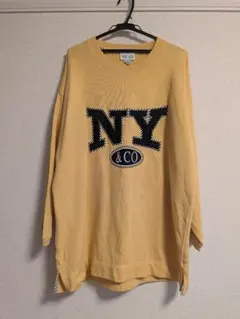 AO0121【90sヴィンテージ】NY&CO スウェット M オーバーサイズ