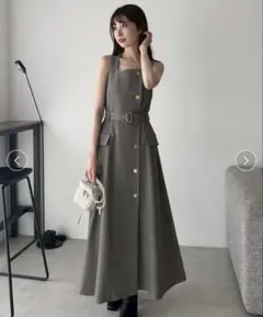 FRAY I.D ダブルヘリンボーンジレワンピース