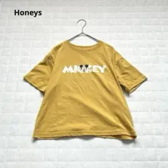 【ハニーズ】ミッキー 半袖Tシャツ　ディズニー　レディース　S シンプル　春夏