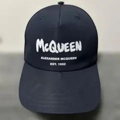 Alexander McQueen ロゴ刺繍 キャップ 正規品 表参道店購入 - メルカリ