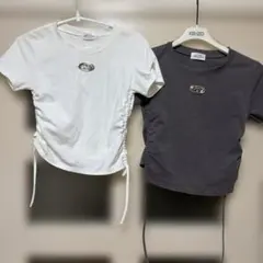 半袖 Tシャツ 2枚セット ホワイト グレー　セットのサムネイル