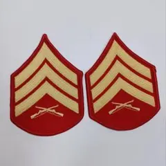 米軍 海兵隊 階級章 スタッフサージェント 下士官 ミリタリー パッチ