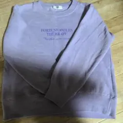 I-GRAPHICS 薄紫 クルーネック トレーナー