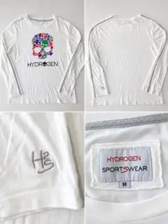HYDROGEN（ハイドロゲン） 長袖Tシャツ ロンT Mサイズ ホワイトのサムネイル