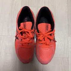 ASICS オレンジ スニーカー　２０センチ