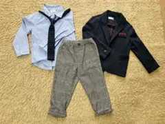 男の子　こども　フォーマルセット ジャケット シャツ ネクタイ パンツ　110