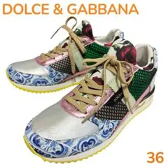 美品☆DOLCE & GABBANA ドルチェ&ガッバーナ　スニーカー 36のサムネイル