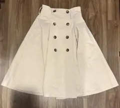 dazzlin ベージュ フレアスカート S