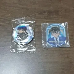 名探偵コナン くら寿司 工藤新一 松田陣平 ビッくらぽん 缶バッジ ハンドシール