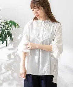 ◎新品　アーバンリサーチサニーレーベル　コットンタックドレスシャツ