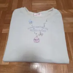 メゾピアノ カップケーキ刺繍トレーナー140cmのサムネイル