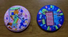 ディズニー刺繍缶バッジ2☆ズートピア、モンスターズインク