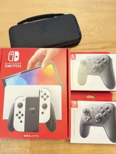 【美品】Nintendo Switch 有機ELモデル 本体プロコン他５点セット