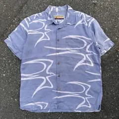 QUIKSILVER リネンシャツ 鳥柄 90s 00s アロハ シャツのサムネイル