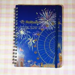 〇 / 中古 Rollbahn ポケット付きメモ Lサイズ / 夜の遊園地
