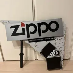 [激レア] ZIPPO ジッポー ディスプレイ 看板 メタルサイン　希少
