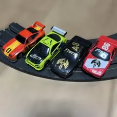 ★4台 HOスロットカー F1 TYCO AFX AFX Super International 4-Lane Mega G+ HO Slot Car Track Set w/Tri