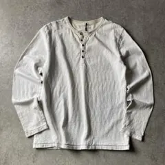 OLD GAP オールドギャップ サーマル ロンT ヘンリーネック アイボリー 