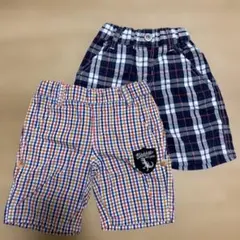 Klätskab PICNIC（ミキハウス）チェック柄パンツ 2枚セット