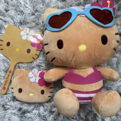 日焼けキティ 一番くじ ぬいぐるみ ミラー ポーチ