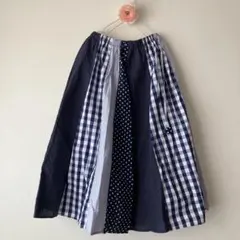 nop de not ノップドゥノッド ロングスカート　チェック　ドットのサムネイル