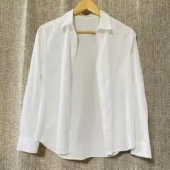 【女性用】長袖白シャツ Mのサムネイル