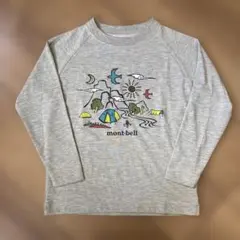 mont-bell WIC.ロングスリーブT Kid's キャンプ　110㎝