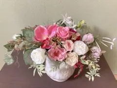 フラワーアレンジ＊お祝い＊誕生日＊母の日＊枯れないお花＊ピンク系＊NO.13