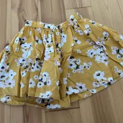 フラワーデザイン フレアスカート 116cm プチバトー