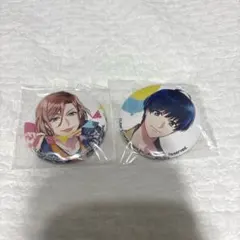 A3!オフィシャルファンブック 購入特典 摂津万里・月岡紬 缶バッジセット