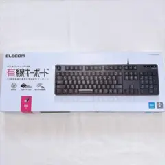 ELECOM 有線キーボード TK-FCM104XBK