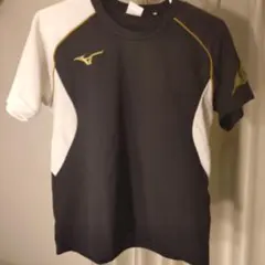 Mizuno 野球用 Tシャツ 黒/白/金　キッズのサムネイル
