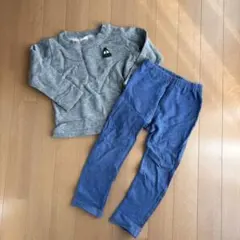 キッズ トップス レギンス　100cm グレー