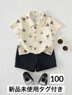 【新品】半袖 半ズボン セットアップ 100cm 2-3y