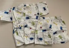 昆虫柄 ベビー甚平 90cm