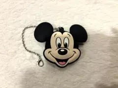 美品　ディズニー ミッキー　バッグチャーム　シリコン　コインケース