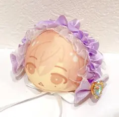 ぬい服　ヘッドドレス　リボン　ぬいぐるみ　ボンネット　10㎝ぬい