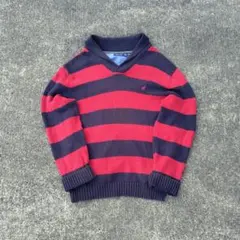 00s nautica グランジ y2k ボーダー ニット セーター
