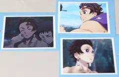 【匿名配送・新品未使用】鬼滅 柱稽古編 ブロマイドくじ 第3話 炭治郎 3枚