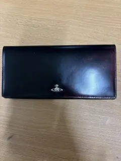 Vivienne Westwood 長財布 オーブ ロゴ レザー メンズ