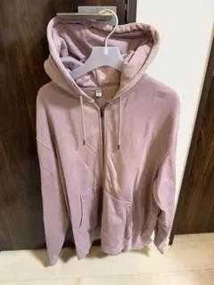 n様　ユニクロ　スウェットフルジップパーカ　ピンク　XL