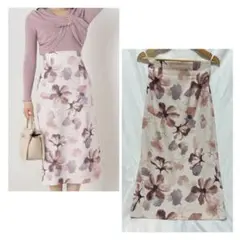 超美品✴︎プロポーションボディドレッシング✴︎フラワーフェミニンタイトスカート